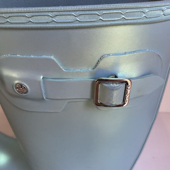 Hunter Original Kids Nebula Rain Boots Blue Iridescent Size 5B/6G (EU 37) - Picture 12 of 14